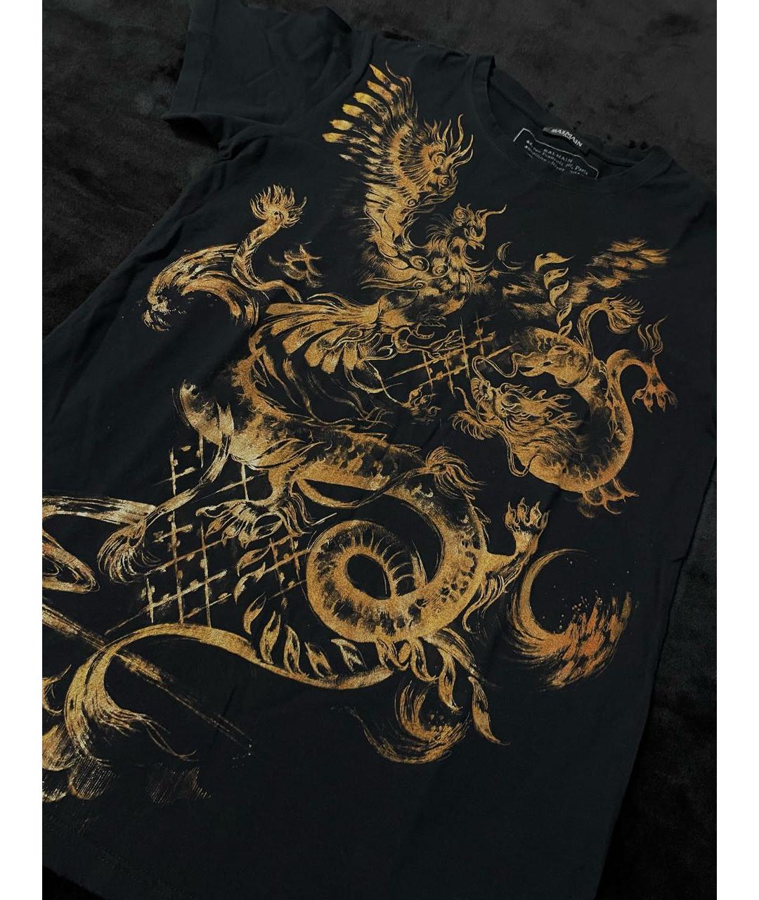 BALMAIN Черная футболка, фото 2