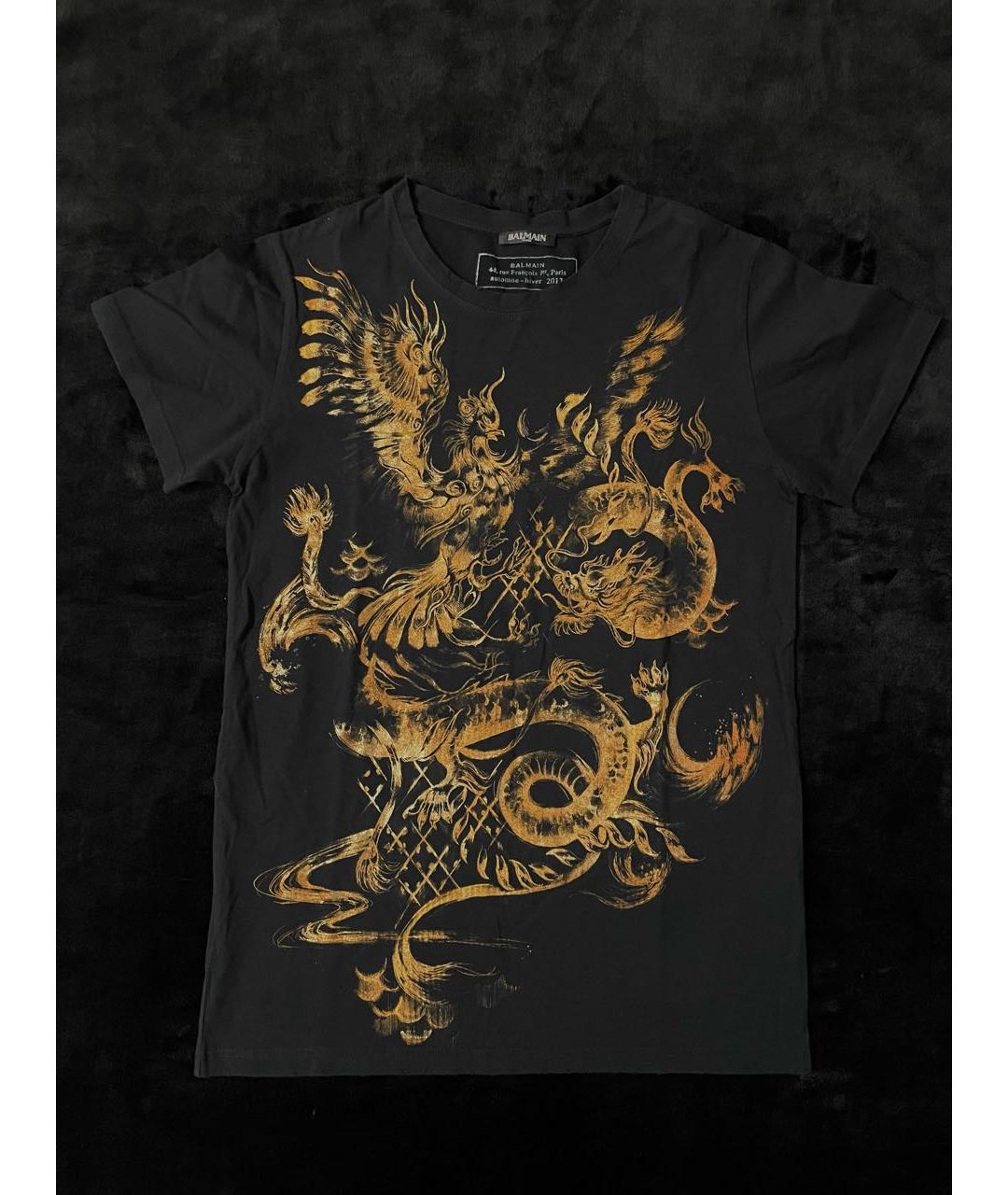 BALMAIN Черная футболка, фото 6