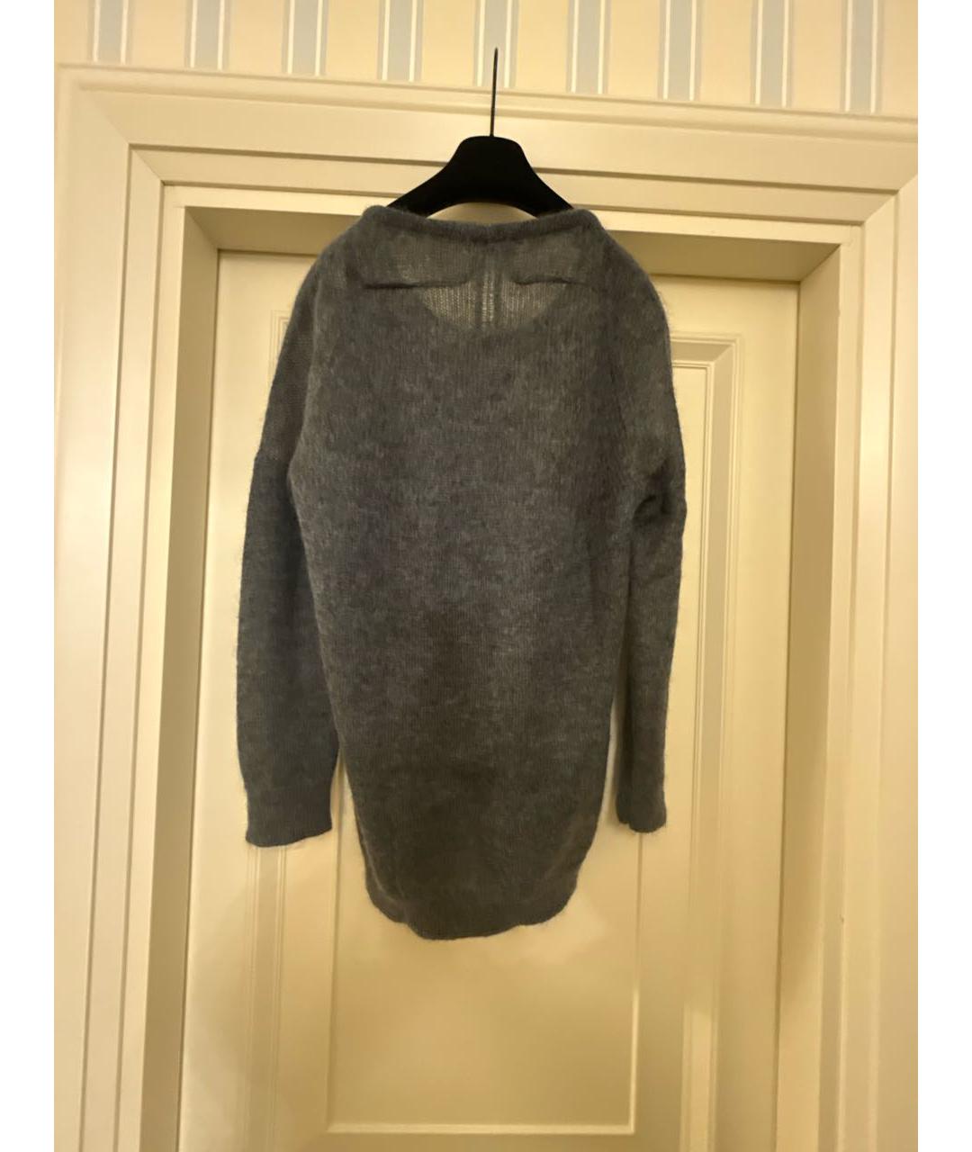 SAINT LAURENT Серый шерстяной джемпер / свитер, фото 2