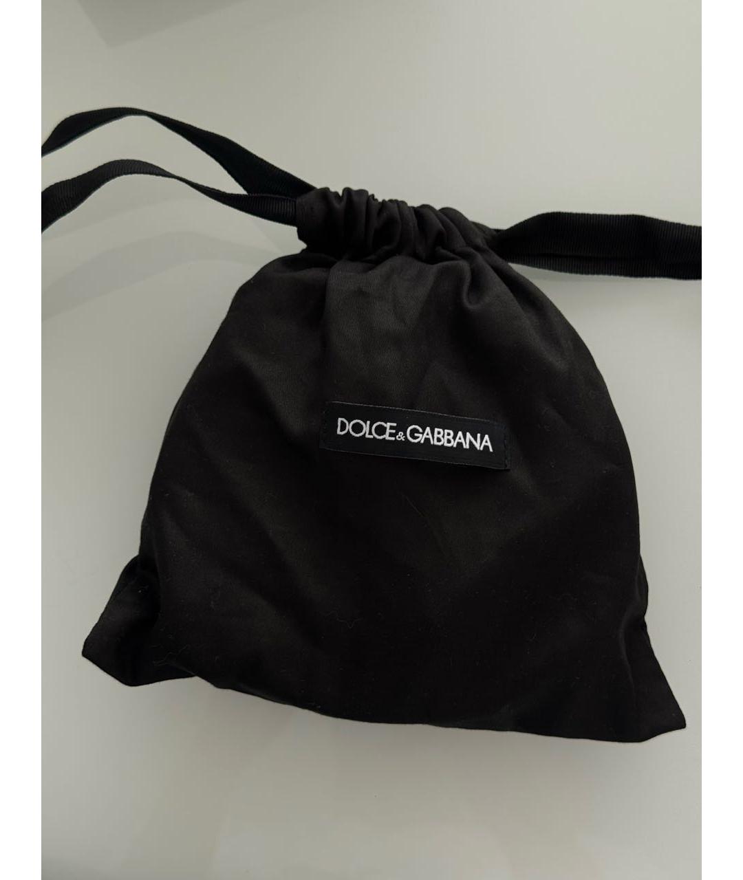 DOLCE&GABBANA Черный кожаный ремень, фото 7