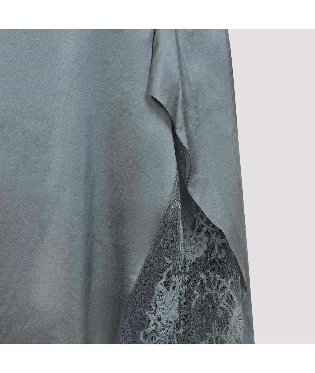 ACNE STUDIOS Бирюзовое вискозное платье, фото 4