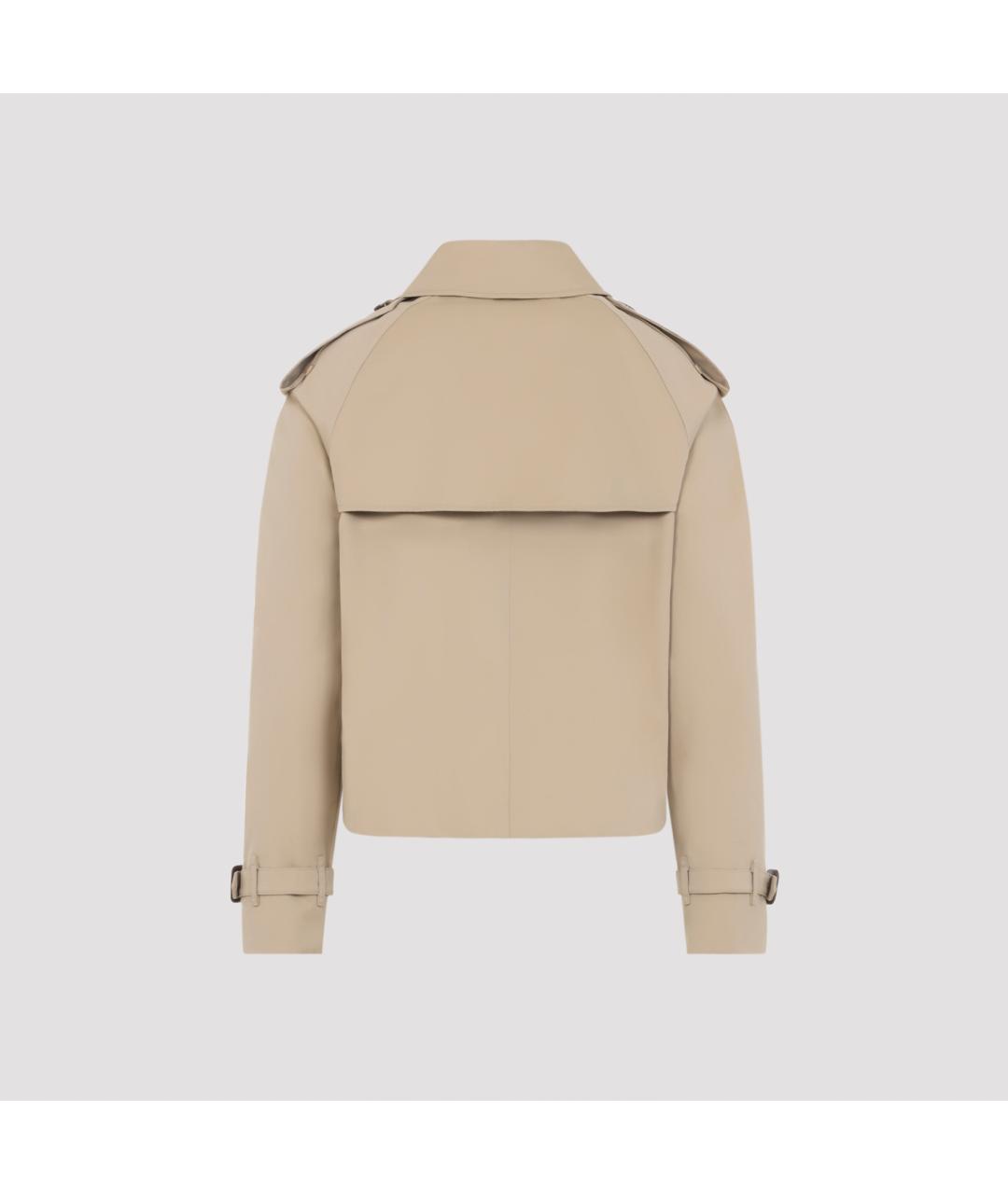 BURBERRY Бежевый хлопковый тренч/плащ, фото 3