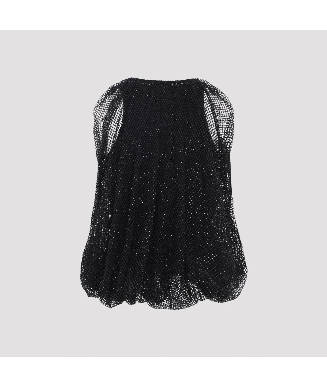 SPORTMAX Черная полиамидовая блузы, фото 3