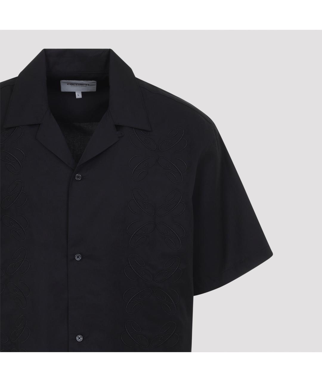 CARHARTT WIP Черная хлопковая кэжуал рубашка, фото 4