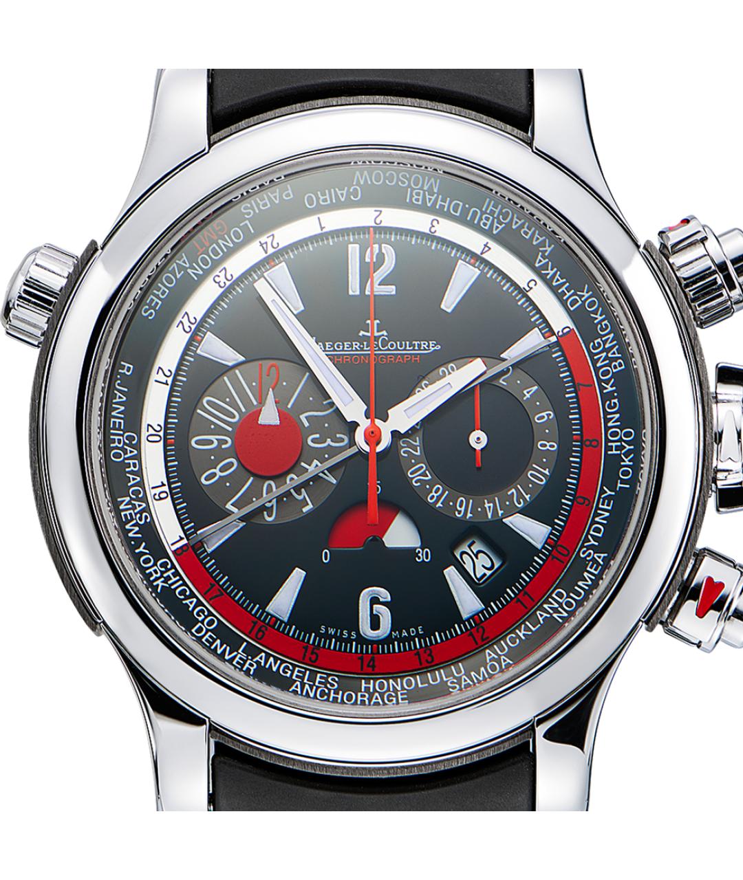 Jaeger LeCoultre Черные металлические часы, фото 2