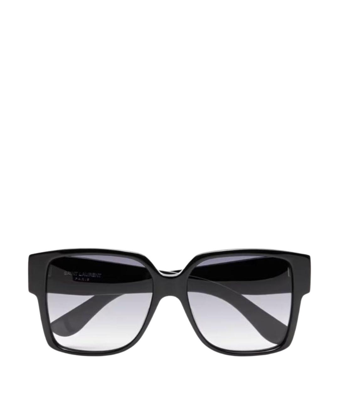 SAINT LAURENT Черные пластиковые солнцезащитные очки, фото 1