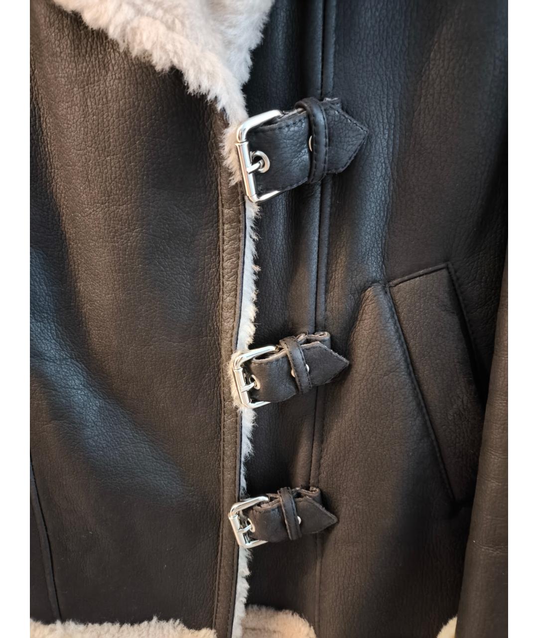AIM Factory Черная кожаная дубленка, фото 5