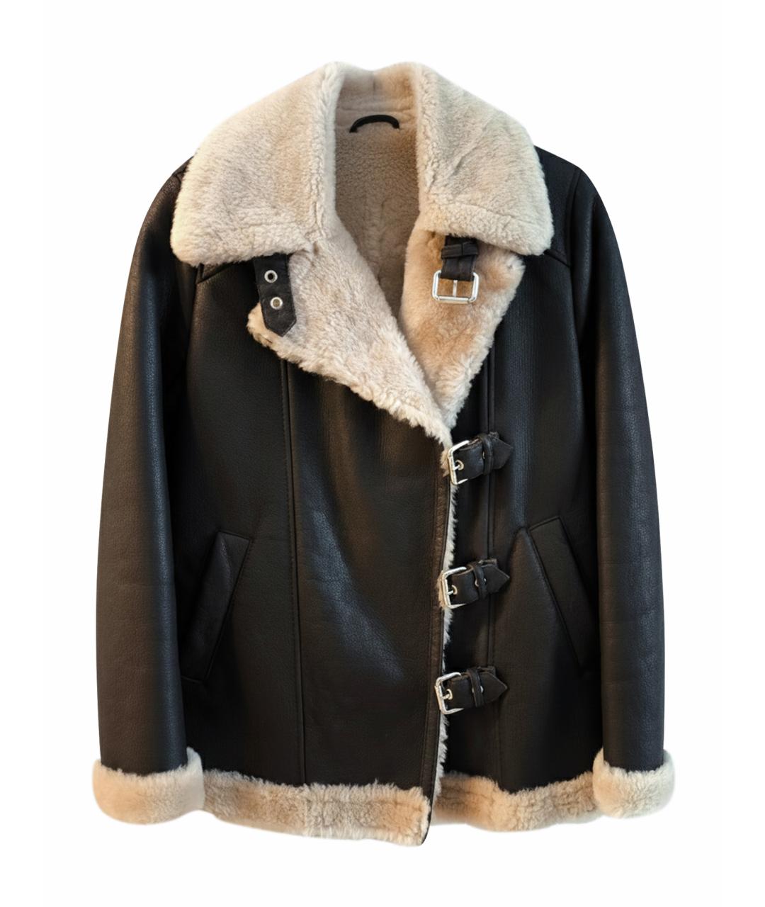 AIM Factory Черная кожаная дубленка, фото 1