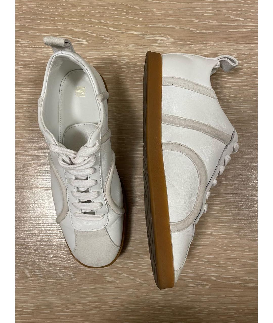TOTEME Белые кожаные кеды, фото 2