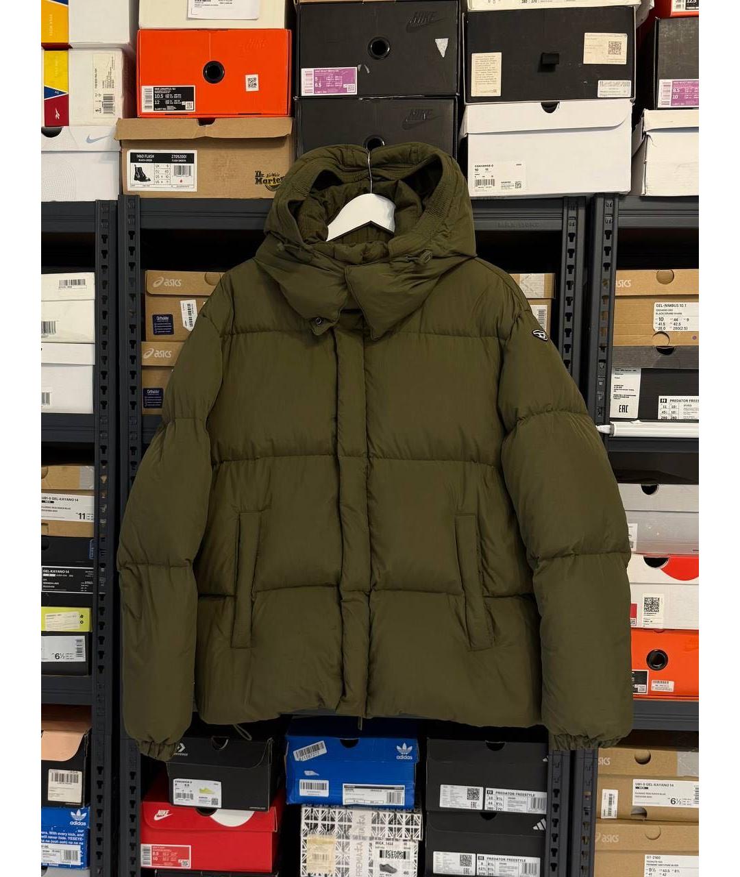 DIESEL Зеленый пуховик, фото 7