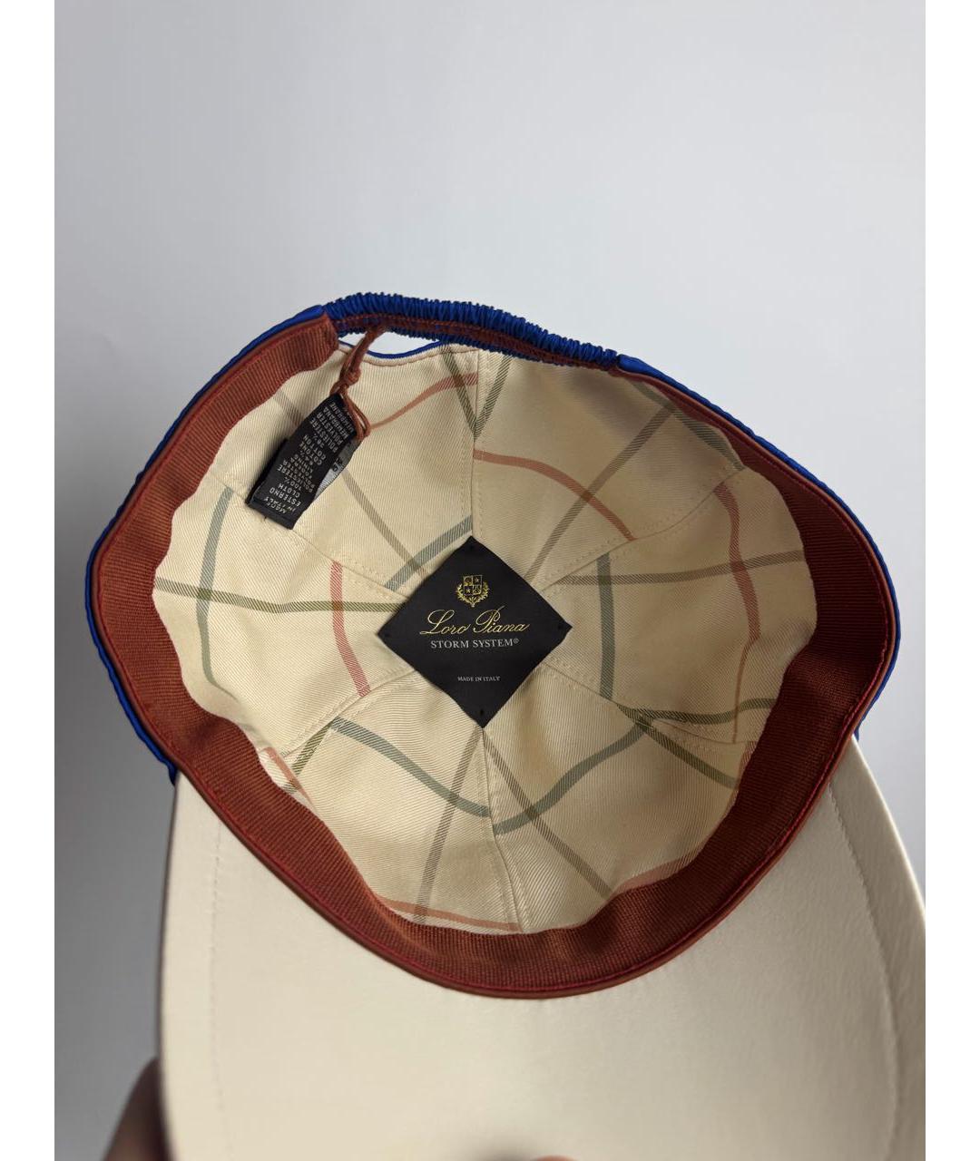 LORO PIANA Синяя хлопковая кепка/бейсболка, фото 5