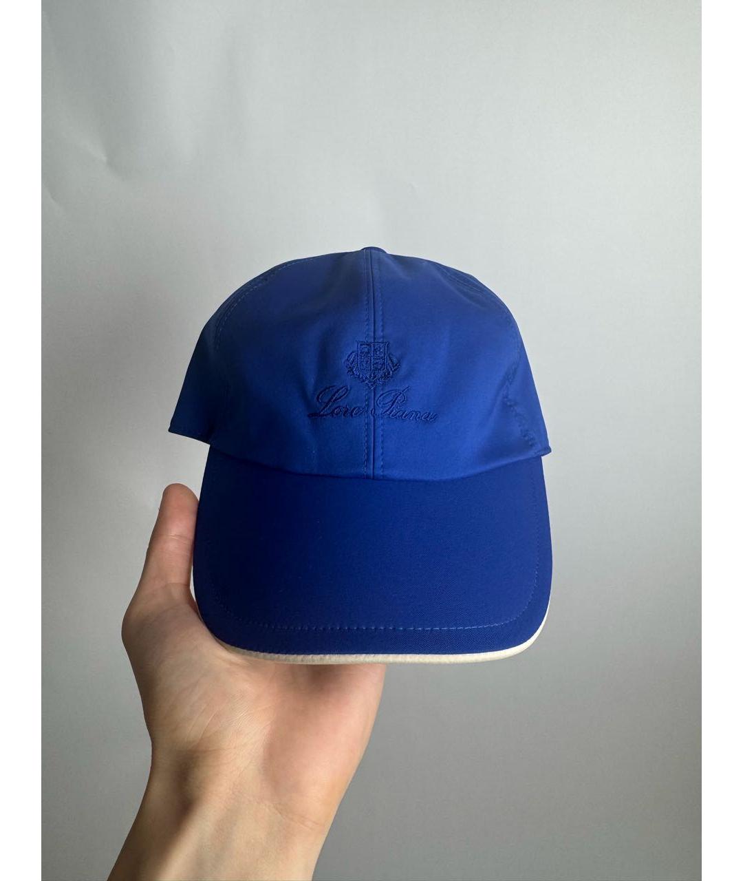 LORO PIANA Синяя хлопковая кепка/бейсболка, фото 8