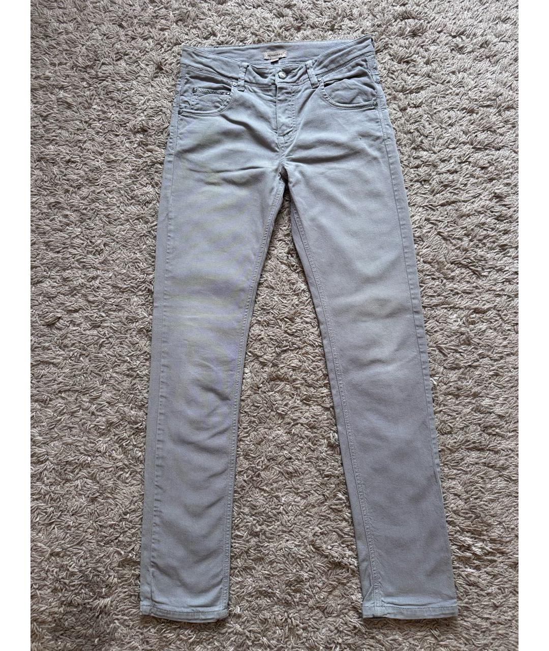 BURBERRY Серые деним детские джинсы, фото 2