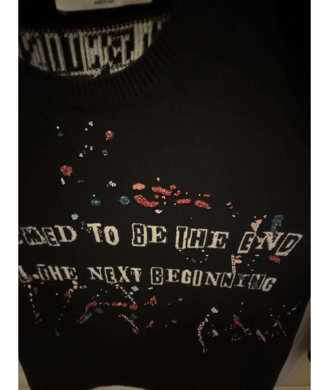 VALENTINO Черный шерстяной джемпер / свитер, фото 4