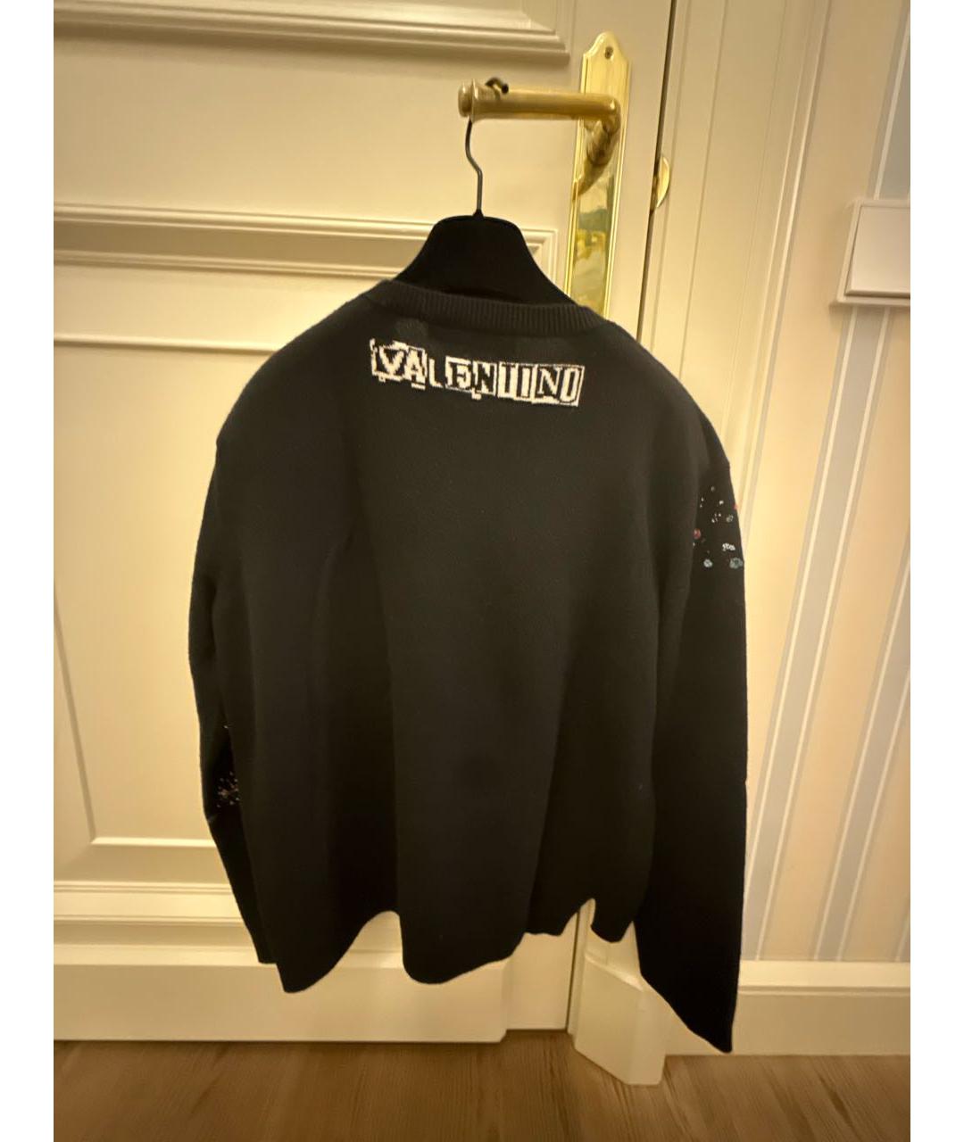 VALENTINO Черный шерстяной джемпер / свитер, фото 2