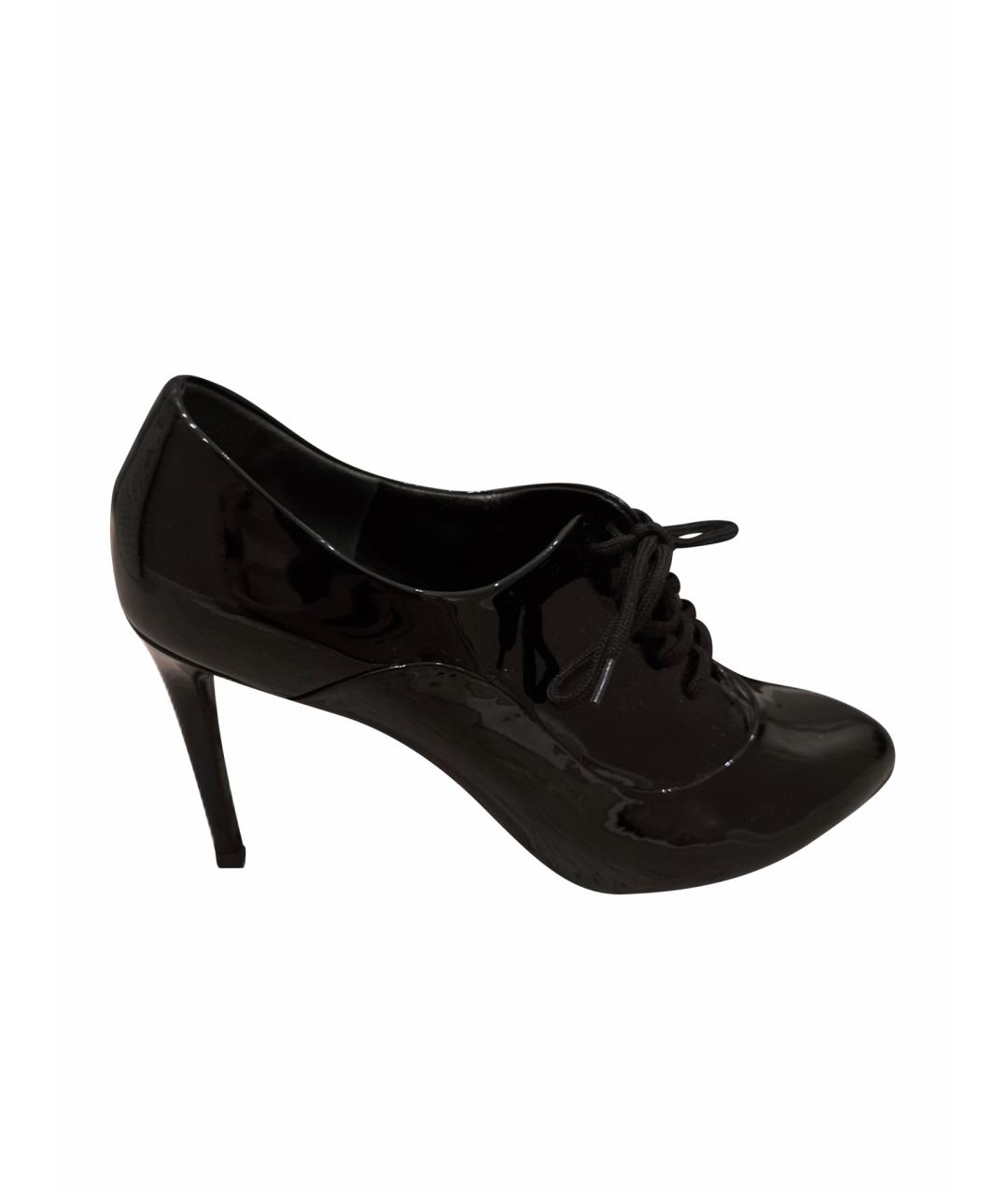 DOLCE&GABBANA Черные ботильоны из лакированной кожи, фото 1