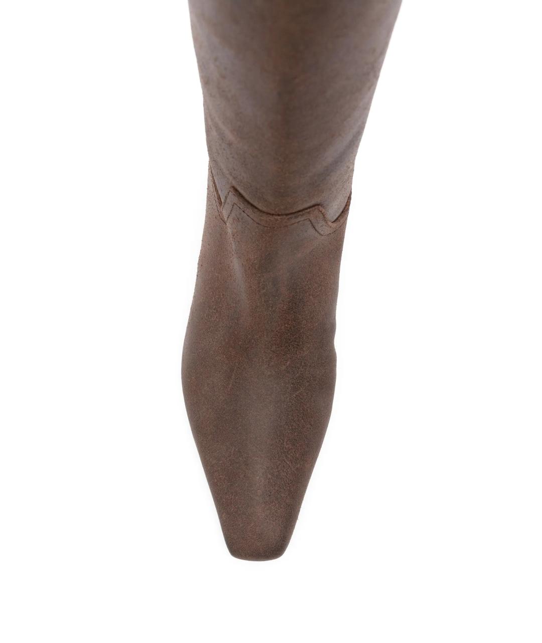 PARIS TEXAS Коричневые кожаные сапоги, фото 4