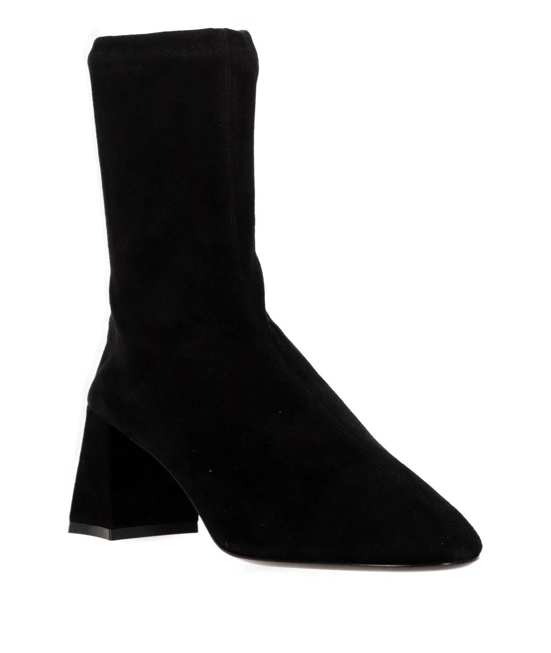 ALEVI Черные синтетические ботильоны, фото 2