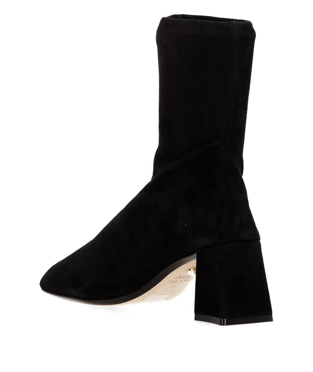 ALEVI Черные синтетические ботильоны, фото 3