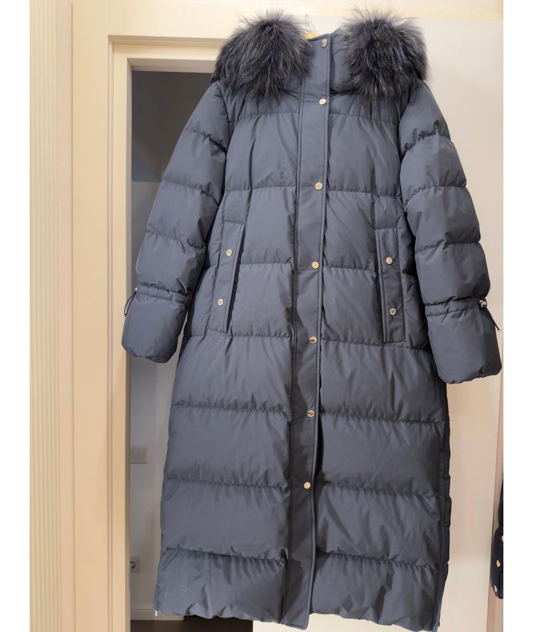 MOORER Темно-синий полиамидовый пуховик, фото 5