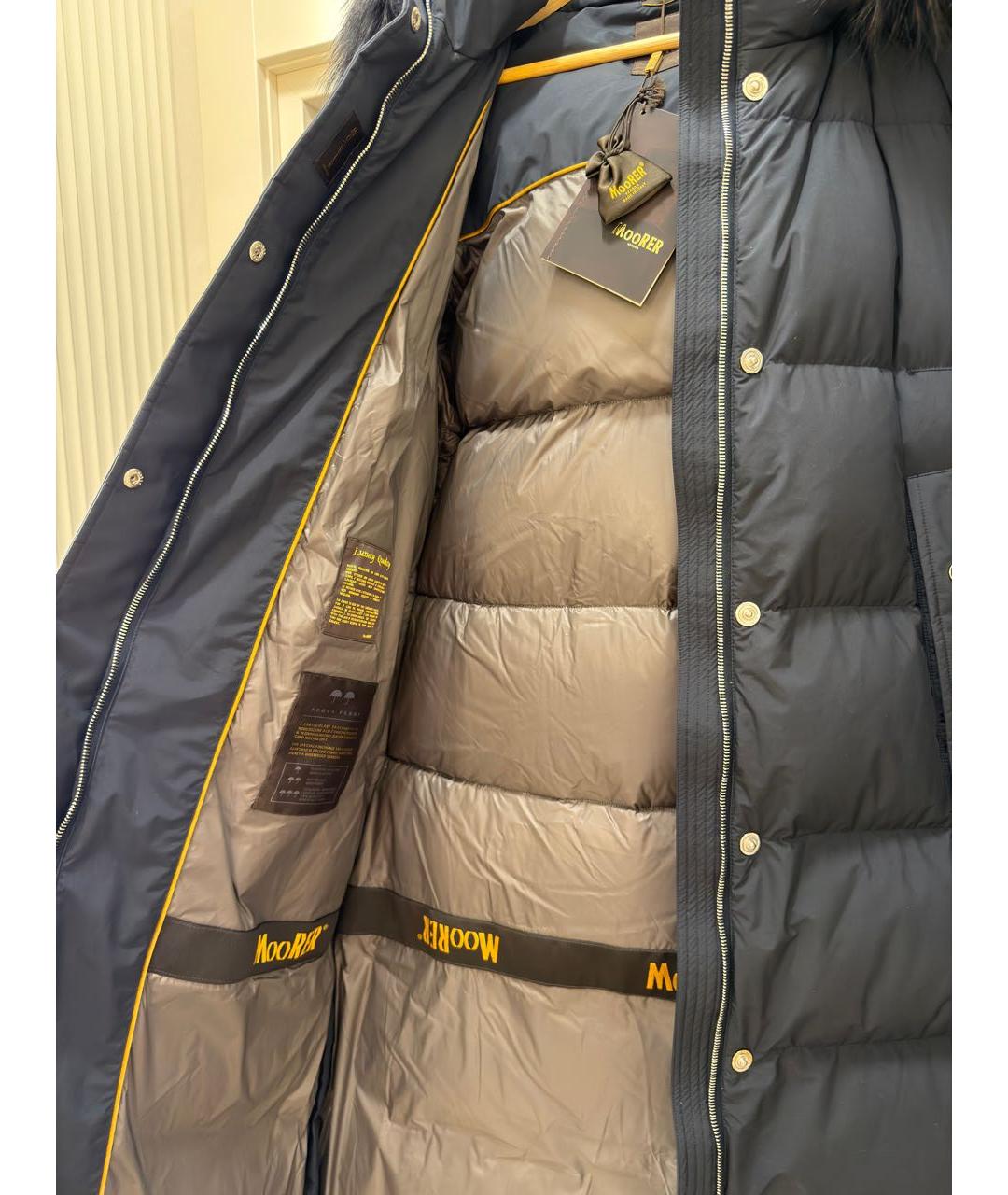 MOORER Темно-синий полиамидовый пуховик, фото 3