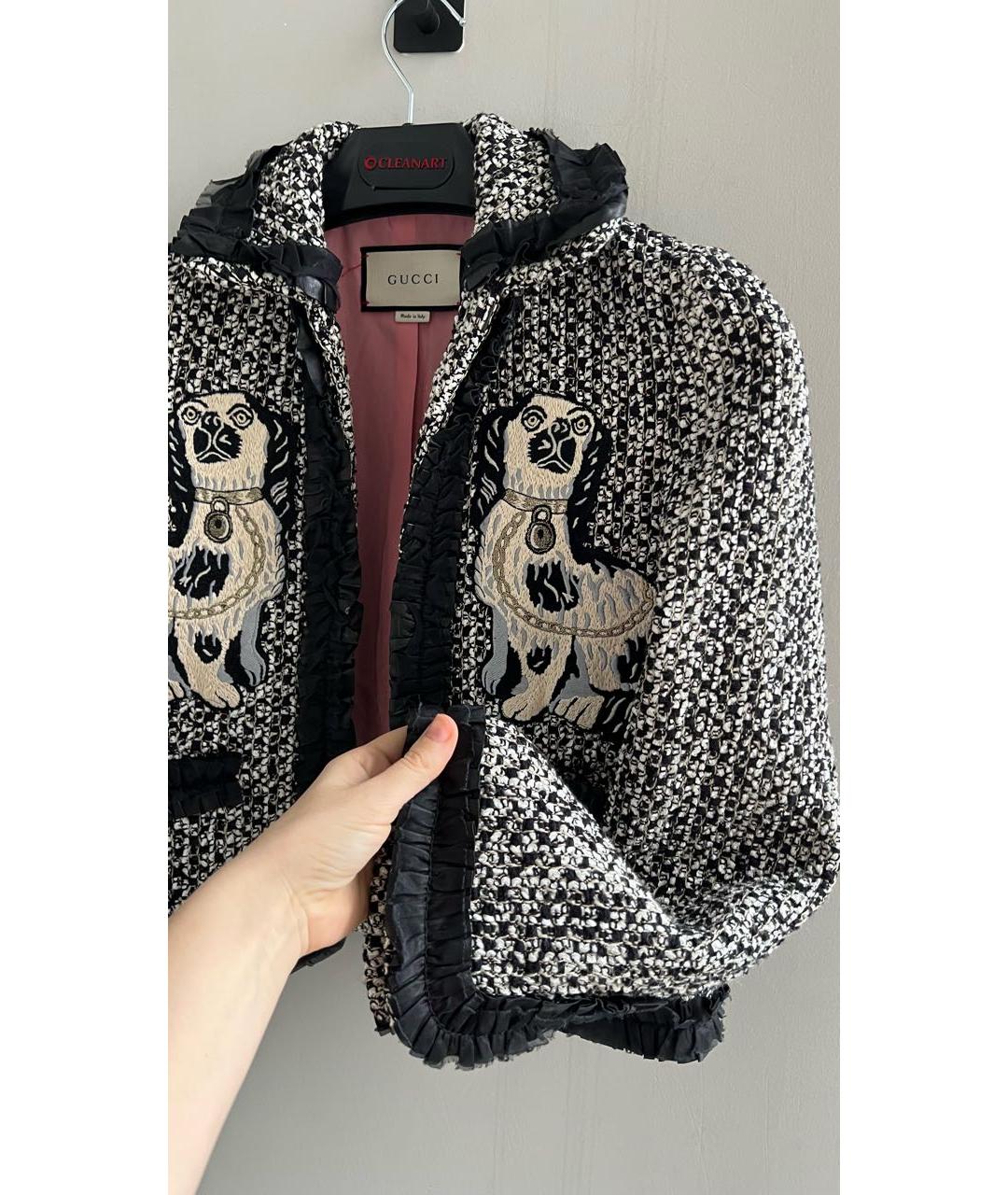 GUCCI Мульти твидовый жакет/пиджак, фото 4