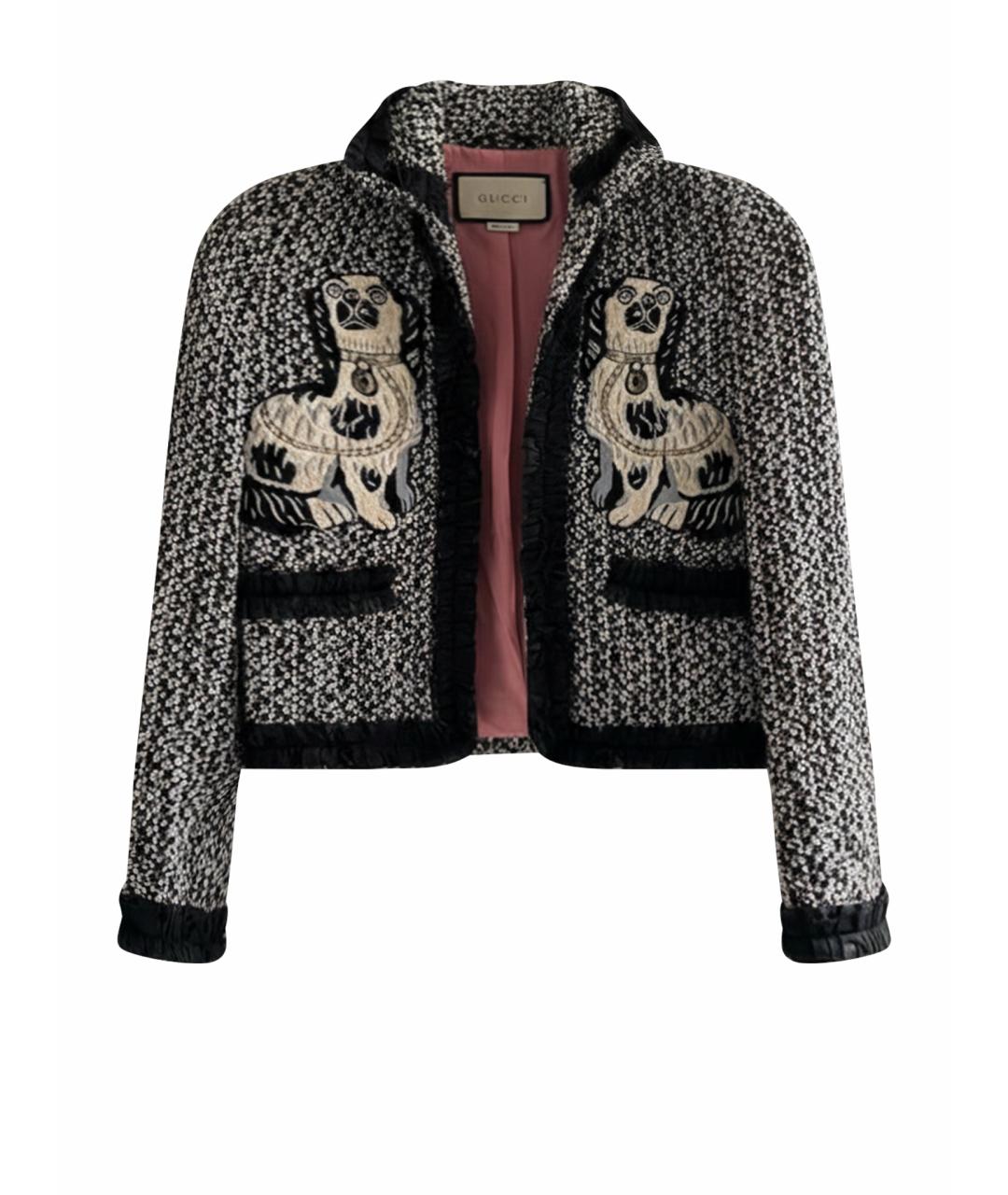 GUCCI Мульти твидовый жакет/пиджак, фото 1