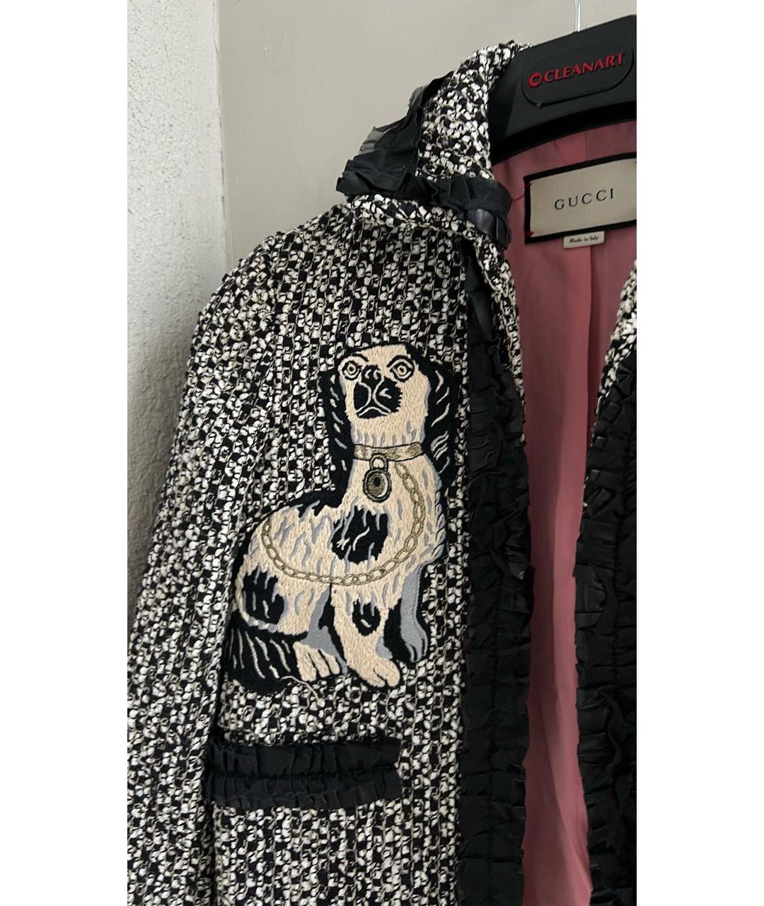 GUCCI Мульти твидовый жакет/пиджак, фото 8