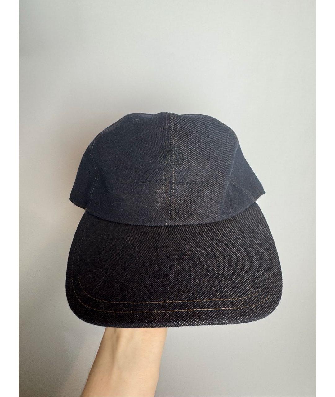 LORO PIANA Черная шерстяная кепка/бейсболка, фото 4