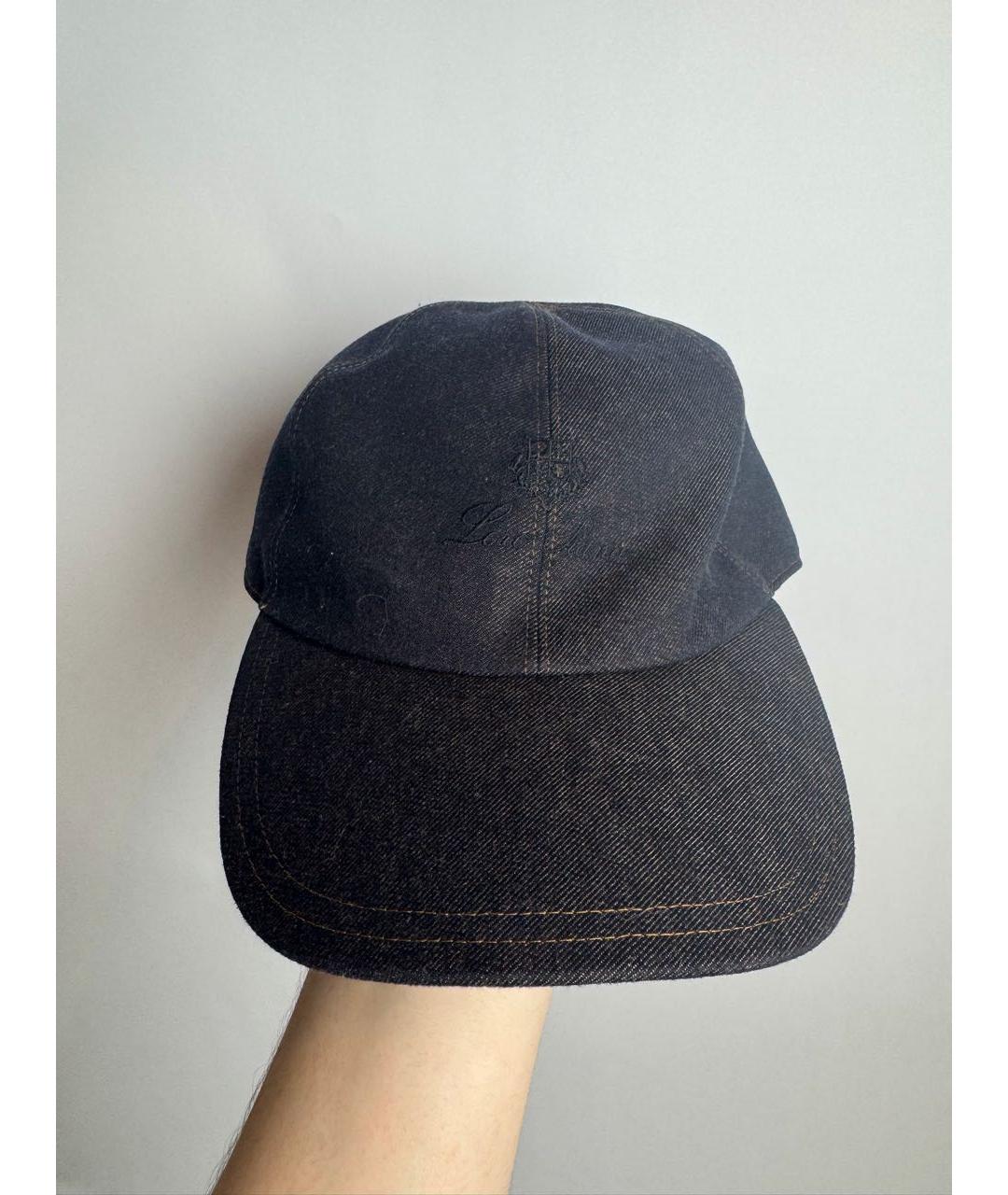 LORO PIANA Черная шерстяная кепка/бейсболка, фото 9