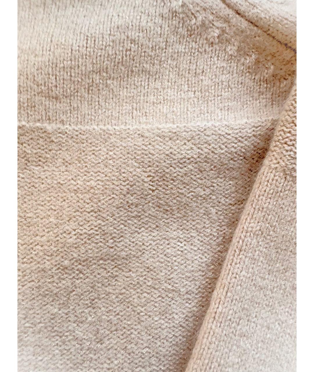 PESERICO Бежевый шерстяной джемпер / свитер, фото 5