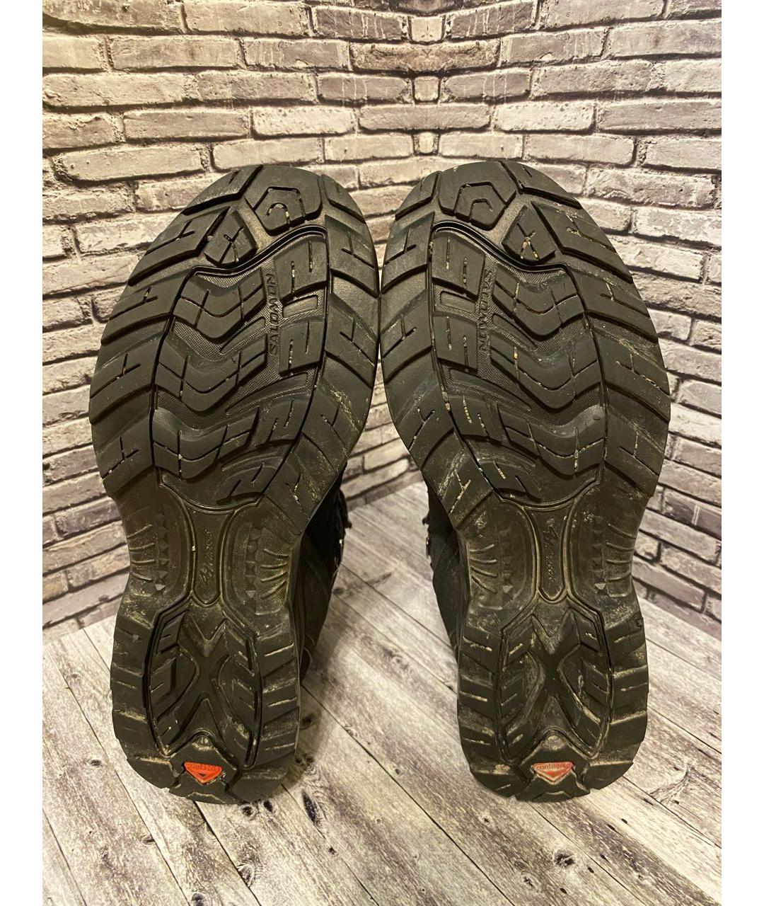 SALOMON Черные кожаные высокие ботинки, фото 3