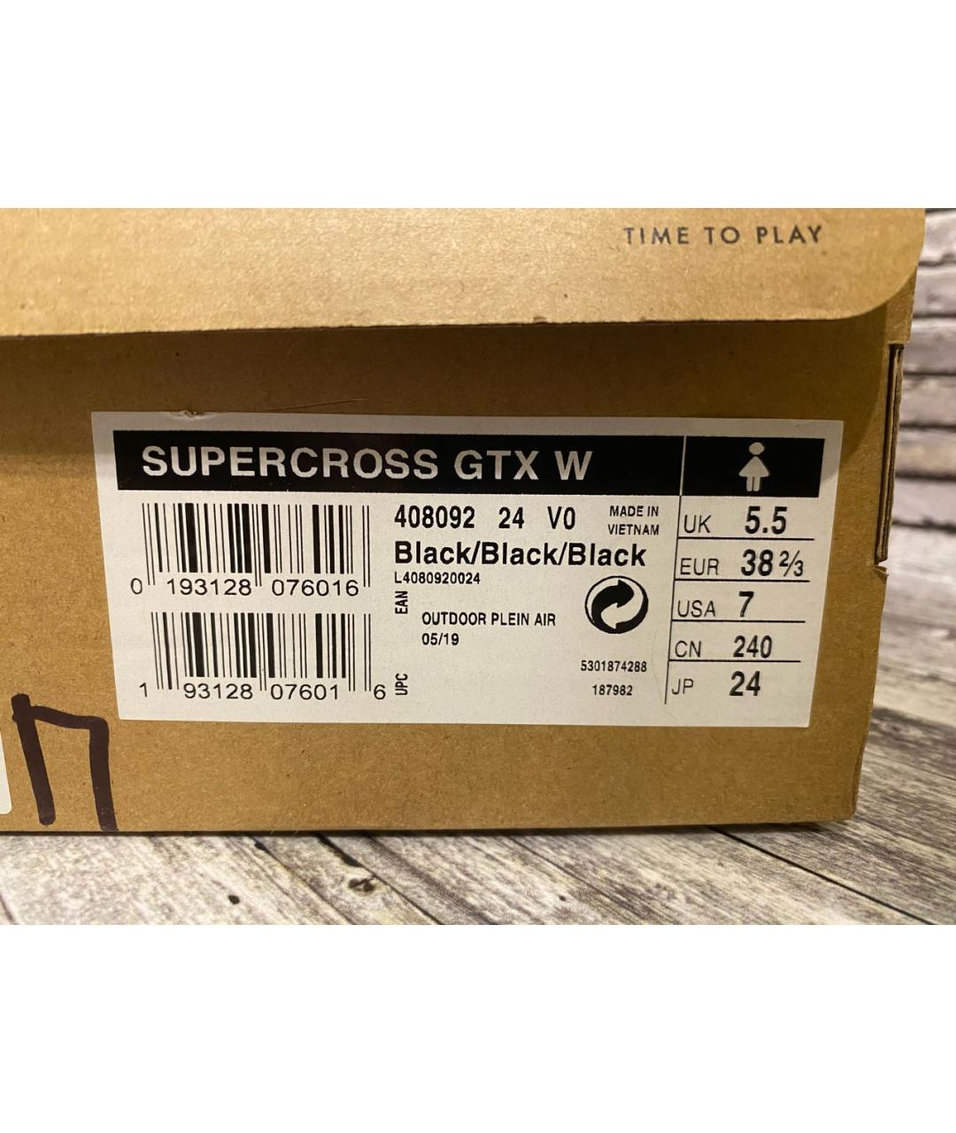 SALOMON Черные кожаные высокие ботинки, фото 5