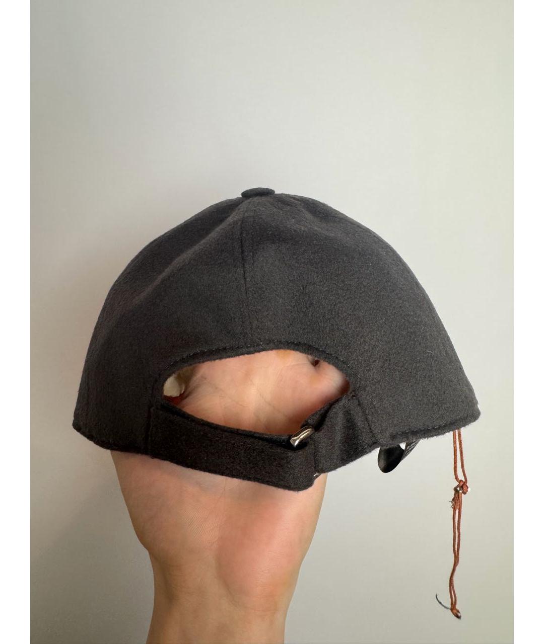 LORO PIANA Черная хлопковая кепка/бейсболка, фото 4
