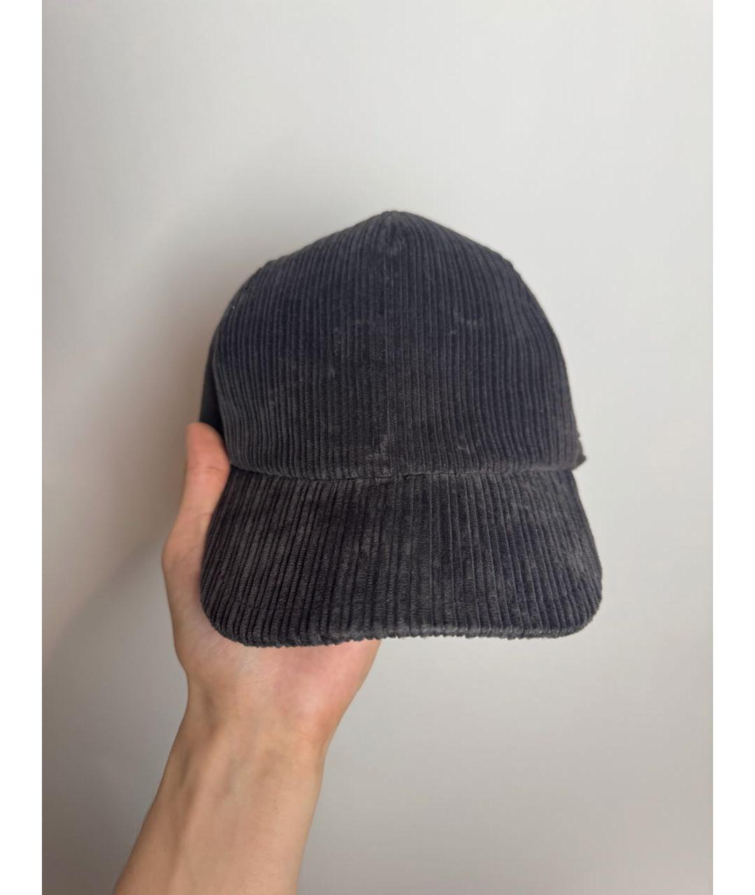 LORO PIANA Черная хлопковая кепка/бейсболка, фото 8