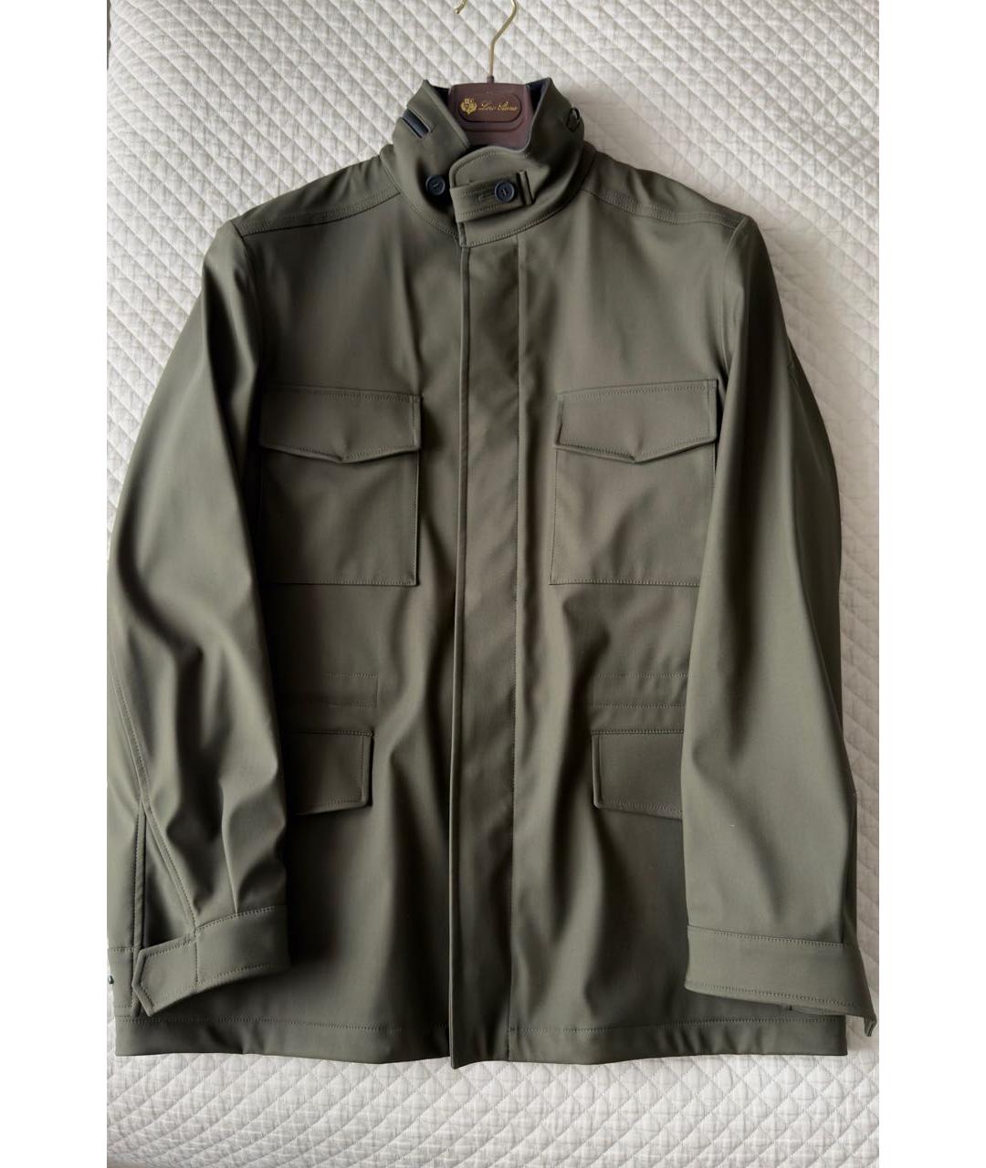LORO PIANA Хаки куртка, фото 7