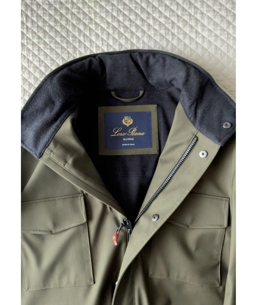 LORO PIANA Хаки куртка, фото 3
