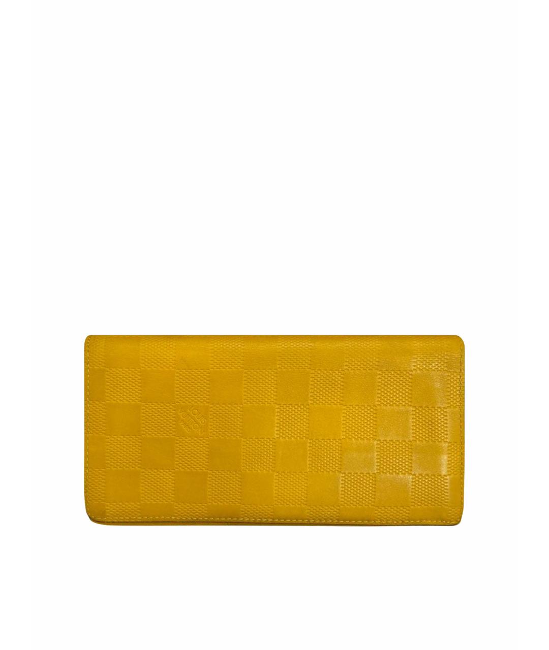 LOUIS VUITTON Оранжевый кожаный кошелек, фото 1