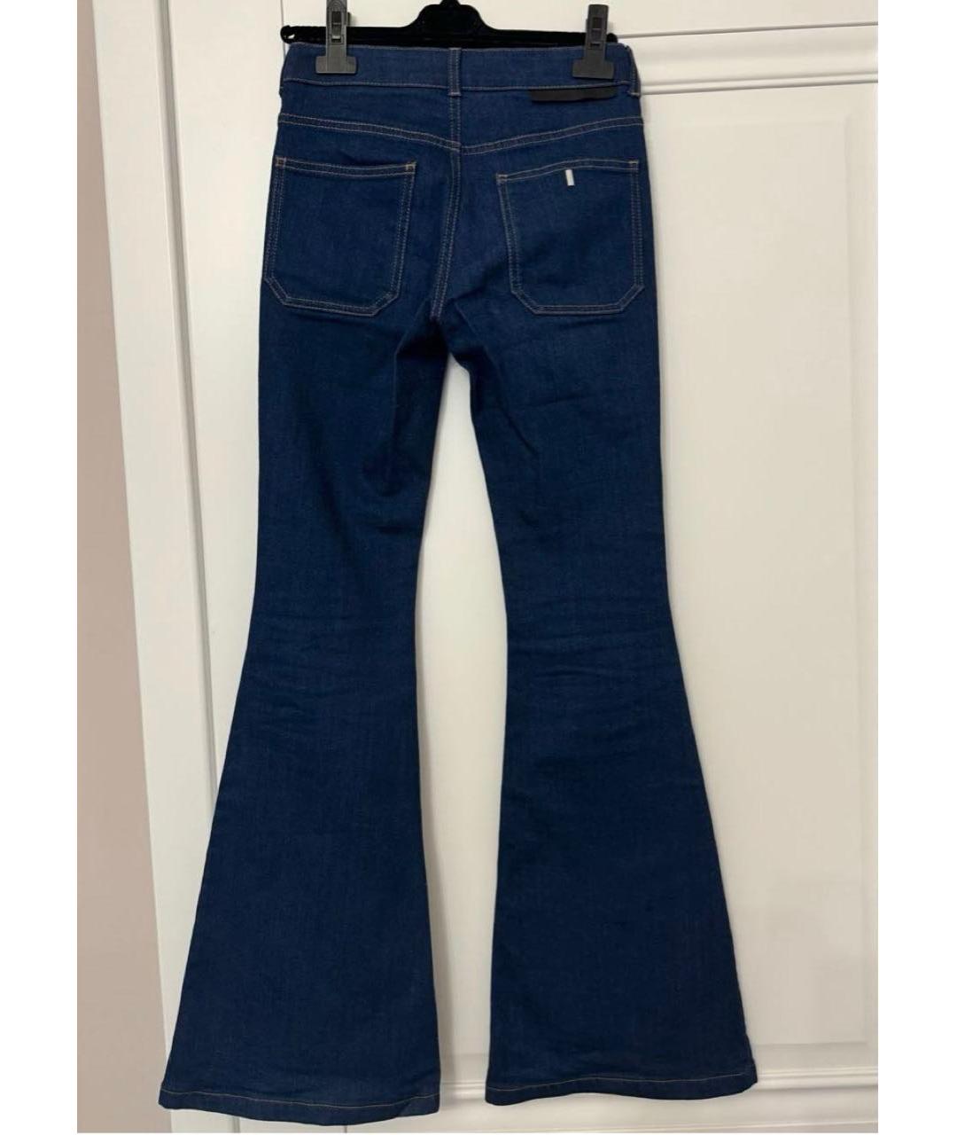 STELLA MCCARTNEY Синие хлопко-эластановые джинсы клеш, фото 2