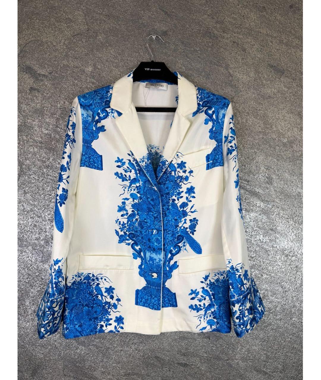 VALENTINO Мульти шелковый костюм с брюками, фото 9