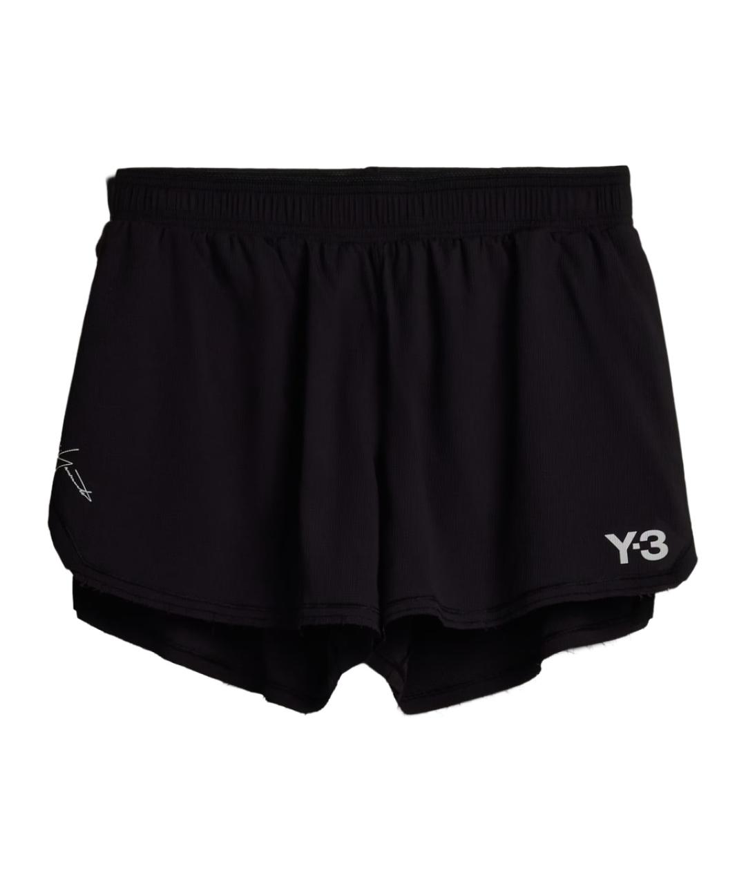 Y-3 Черные полиамидовые шорты, фото 1