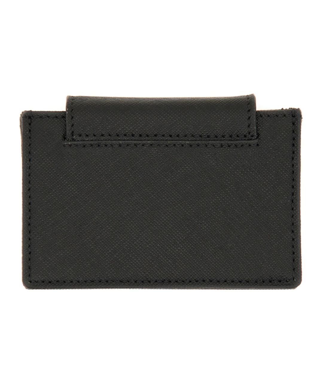 VIVIENNE WESTWOOD Черный кожаный кошелек, фото 2