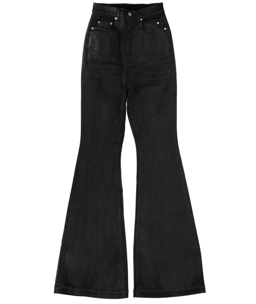 RICK OWENS DRKSHDW Черные хлопковые джинсы клеш, фото 1