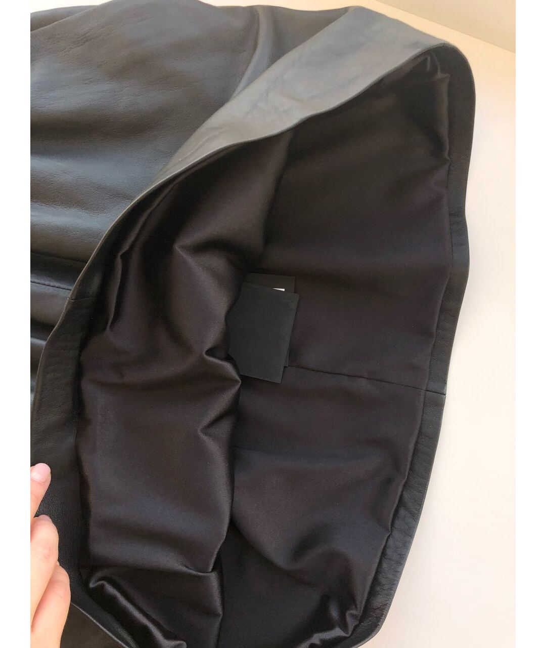 ARMA Черная кожаная юбка мини, фото 5