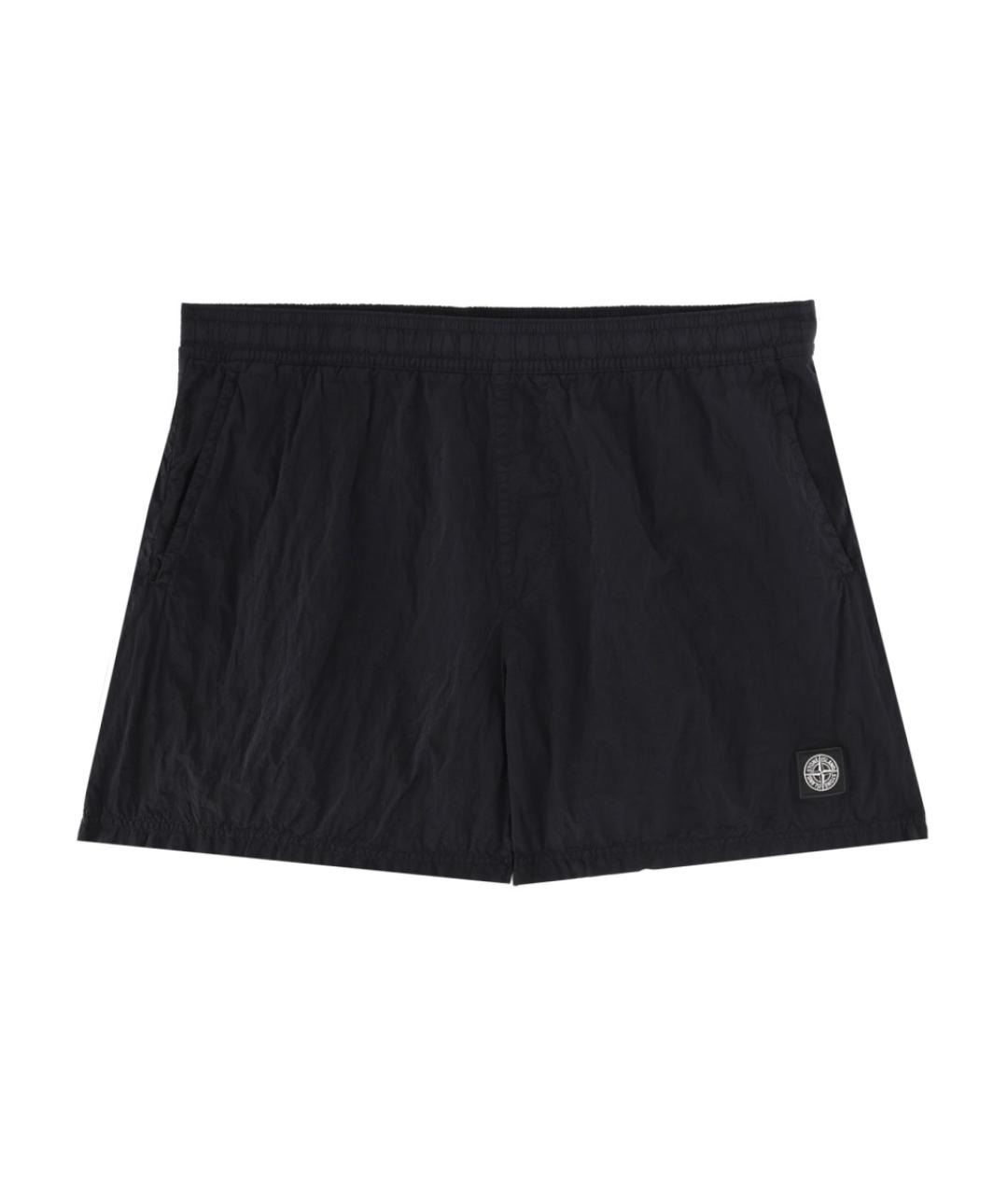 STONE ISLAND Черные полиамидовые плавки, фото 1