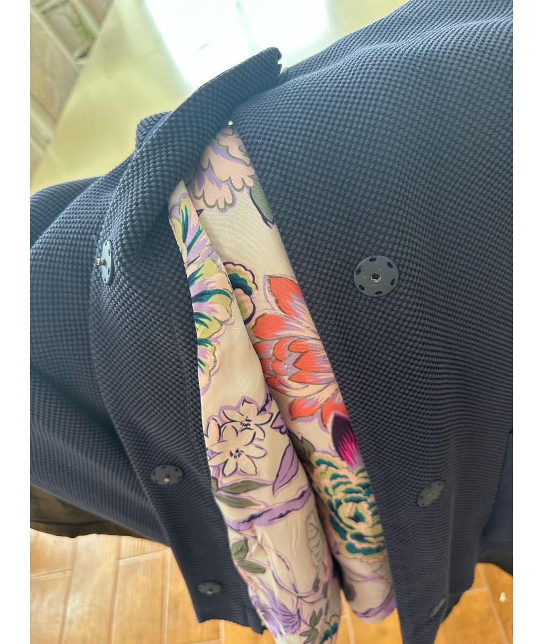 ETRO Синий хлопковый жакет/пиджак, фото 4