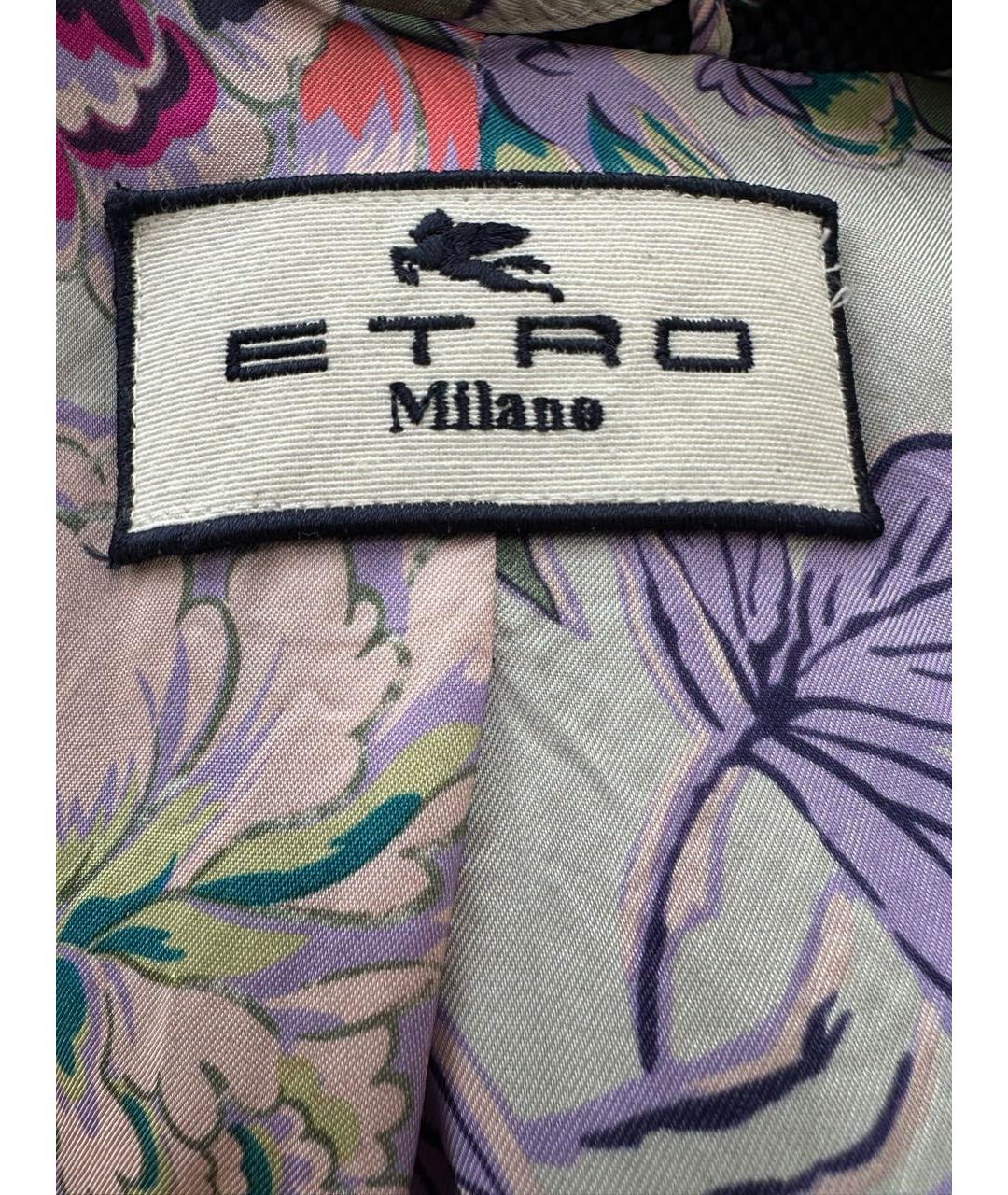 ETRO Синий хлопковый жакет/пиджак, фото 3