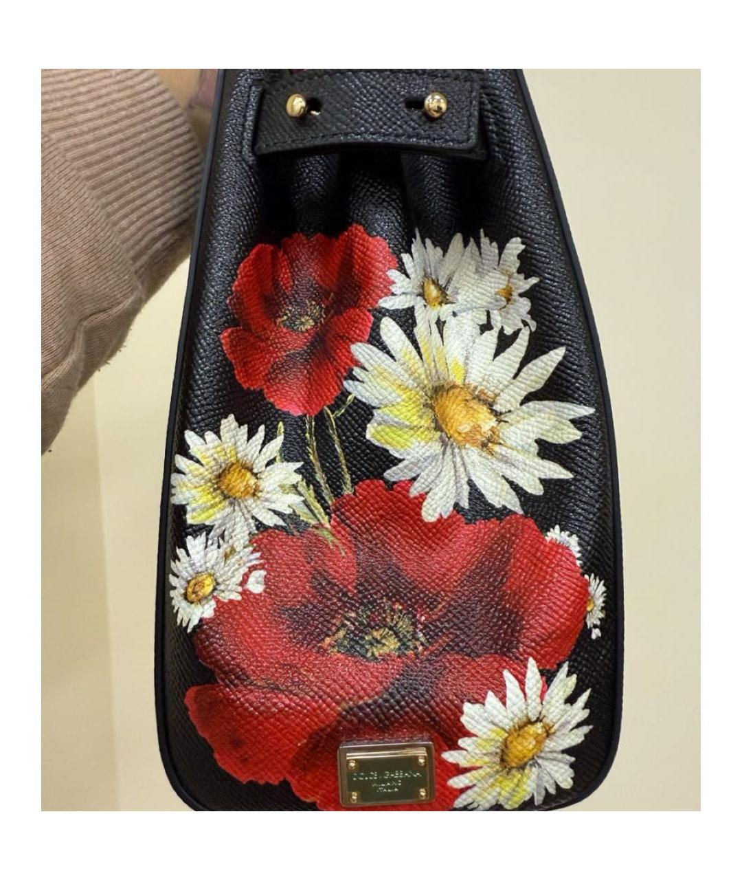 DOLCE&GABBANA Мульти кожаная сумка с короткими ручками, фото 5