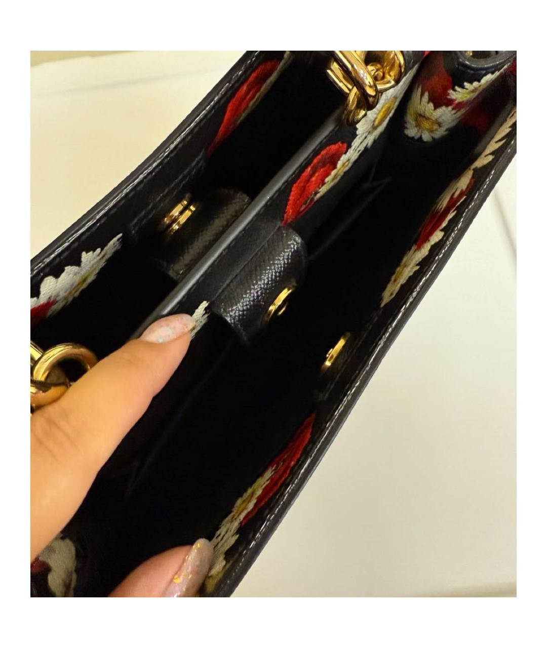 DOLCE&GABBANA Мульти кожаная сумка с короткими ручками, фото 4