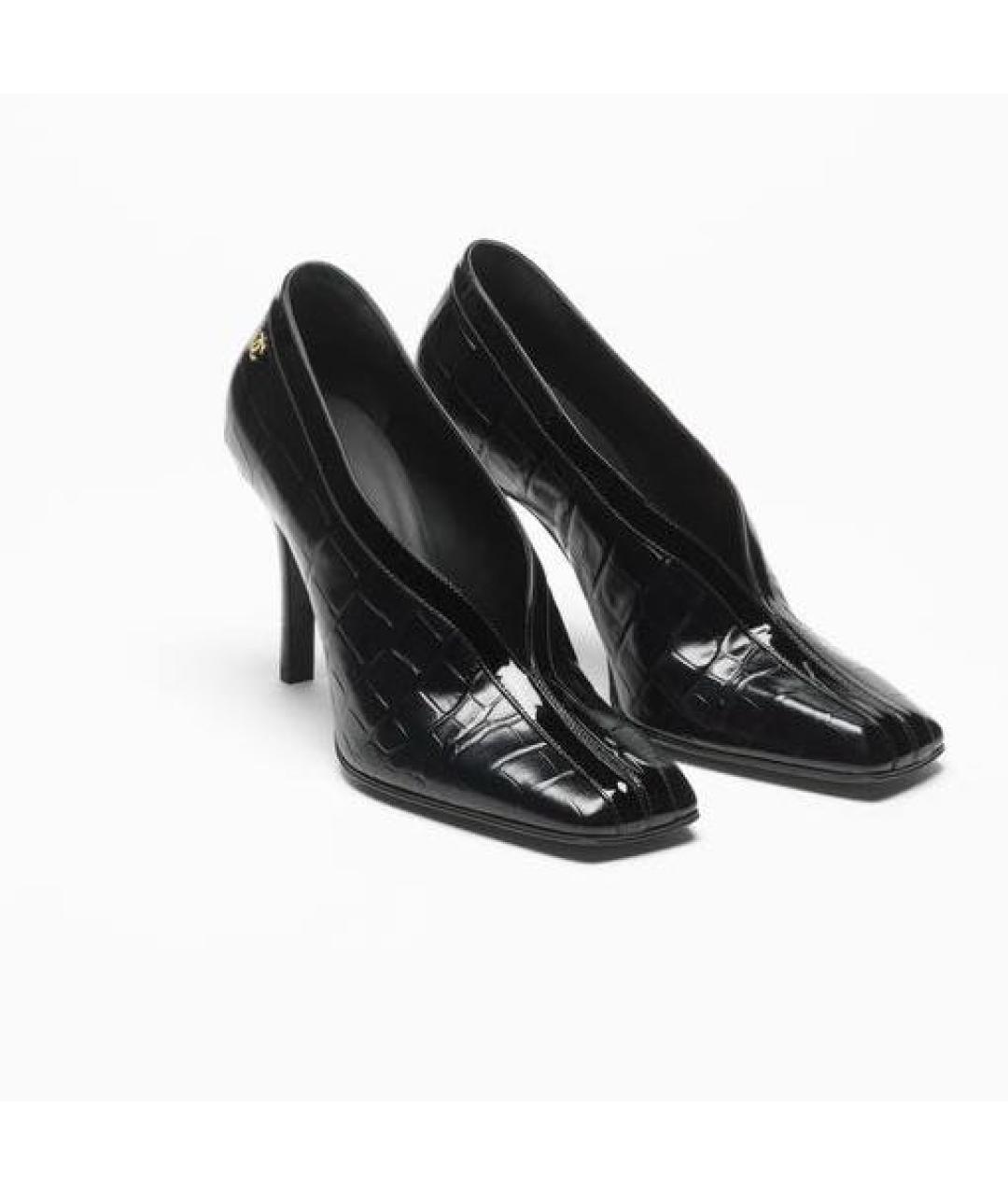 CHANEL Черные кожаные туфли, фото 2